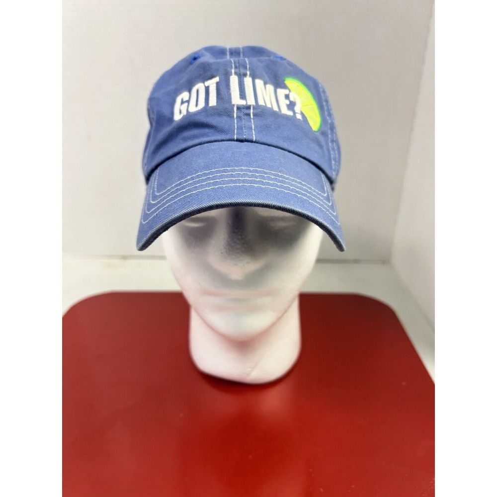CORONA Extra Cerveza Logo Got Lime Embroidered Adjustable Baseball Hat Blue H3
